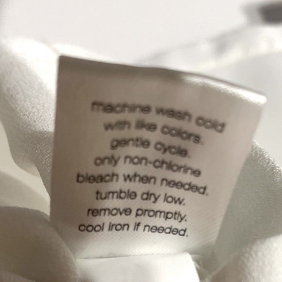 Elizabeth and James Blouse Balloon Bell Sleeve Top Women's Size XXL 2XL White - Picture 6 of 8